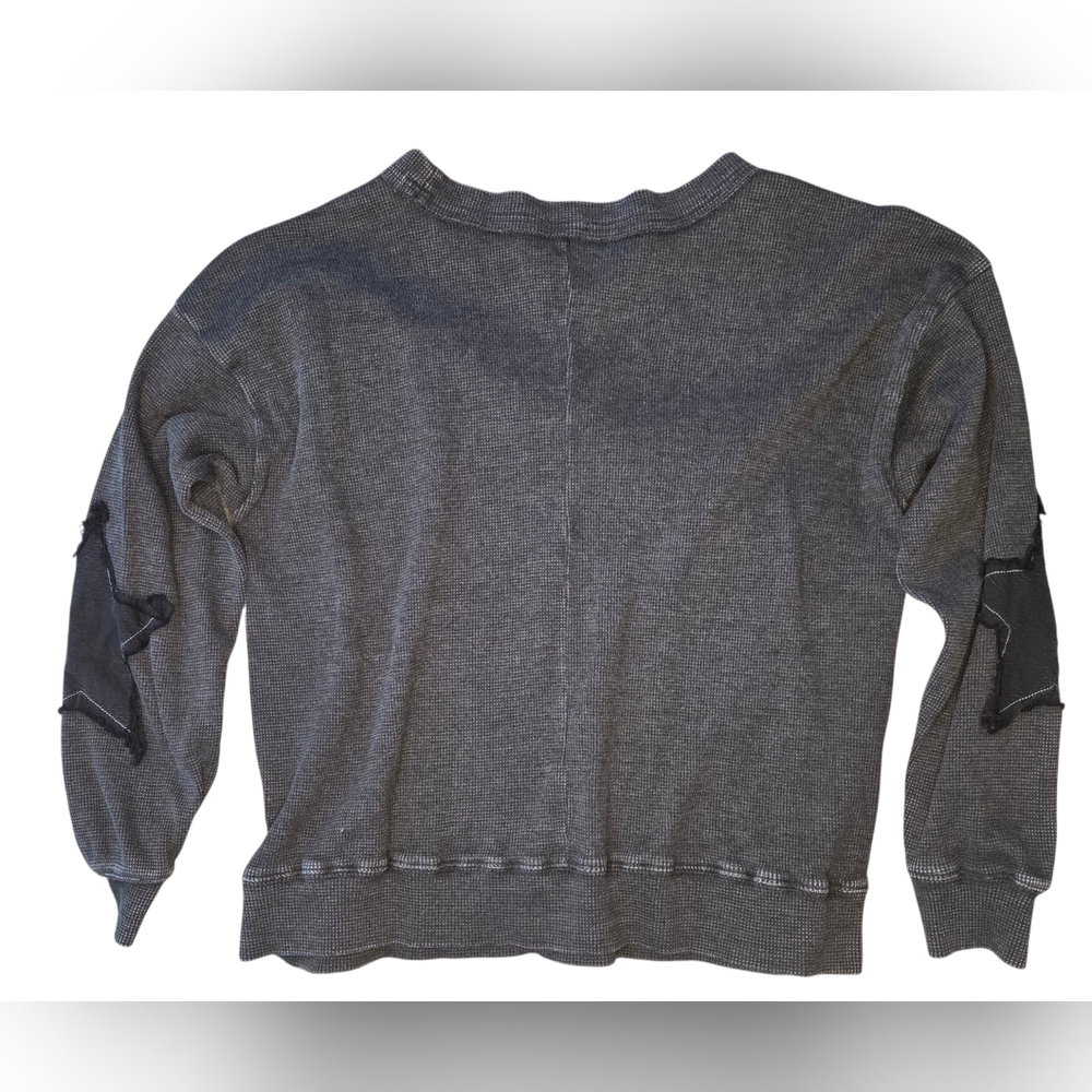 Easel Star Patch Washed Terry Pullover - Small - image 3